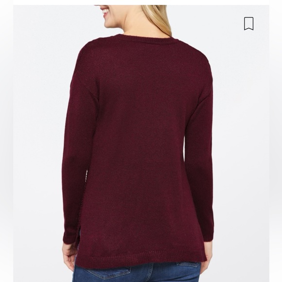 Fortune& Ivy Dolores Button Detail Sweater - Picture 2 of 5